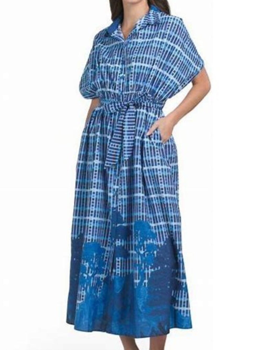 CELINA MOON Short Sleeve Dress